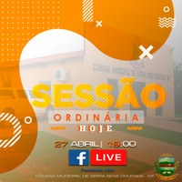 Câmara Municipal realiza sessão por meio de Live