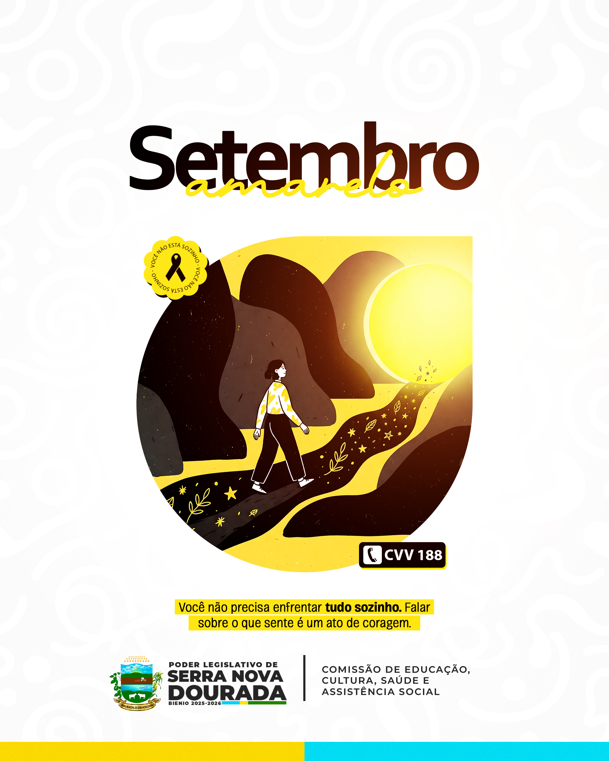 Imagem da notícia: 💛 SETEMBRO AMARELO | VALORIZAÇÃO DA VIDA